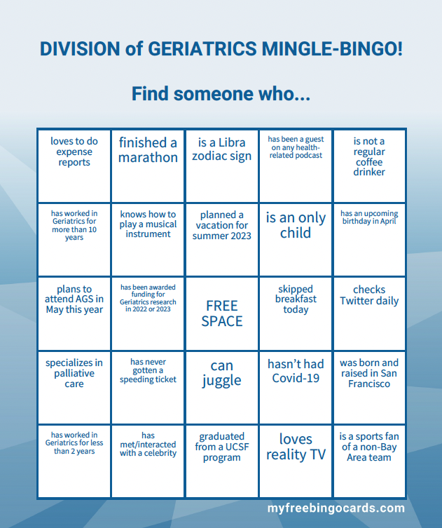 mingle bingo